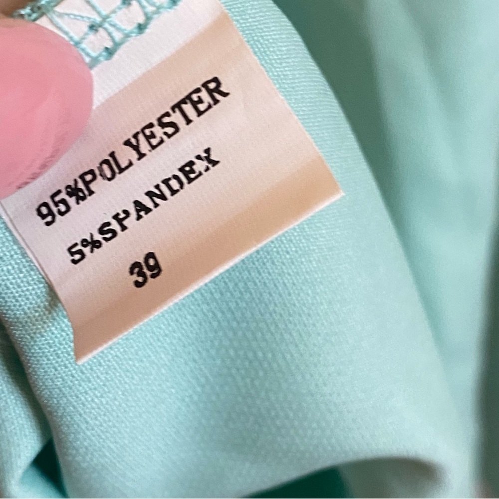 NWT Retro Vintage Inspired Chic Mint Green Sleeveless Midi Dress - Picture 7 of 11